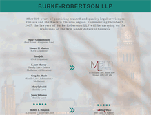 Tablet Screenshot of burkerobertson.com